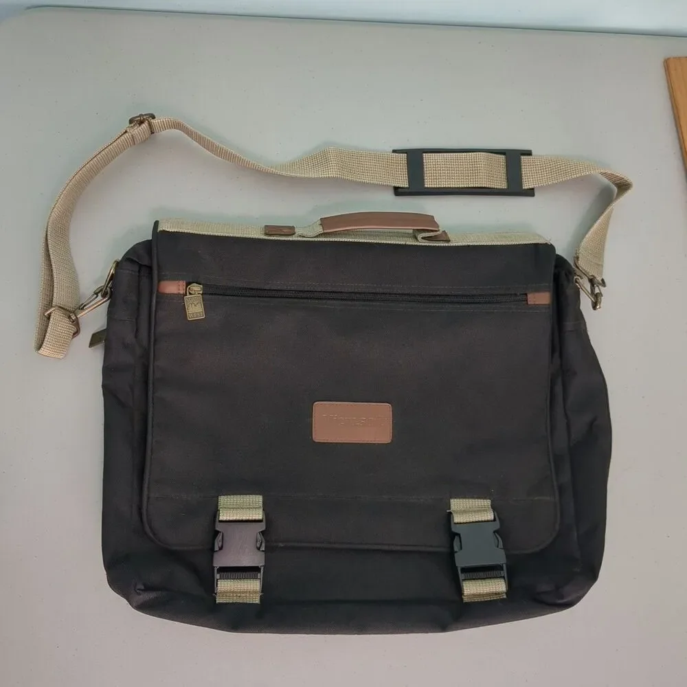 North West Canvas Laptop Messenger Bag Microsoft logo